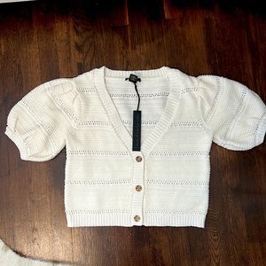 House of Harlow 1960 Puff Short Sleeve Cardigan. Size Small